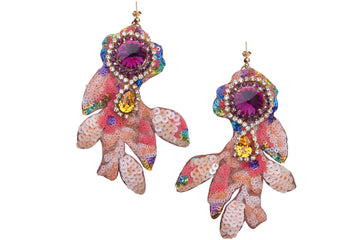 'Purple Fire' Earrrings